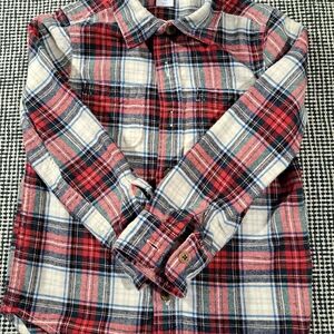 GAP Kids Red and Blue Plaid Button Down Shirt
